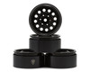 Treal Hobby Type I 1.9" Vintage 12-Hole Beadlock Wheels (Black) (4) 