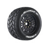 Louise RC MFT ST-Rocket Sport 1/8 Stadium Truck Tires, 0" & 1/2" Offset, 17mm Removable Hex, on Black Rim (2)