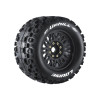 Louise RC MFT ST-Uphill Sport 1/8 Stadium Truck Tires, 0" & 1/2" Offset, 17mm Removable Hex, on Black Rims (2)