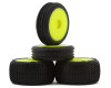 Losi 1762 Tires, Wheels, Yellow, Mounted: Micro-B