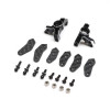 Team Losi Racing 1062 Spindle Set, Aluminum, Black: 22S Sprint 
