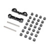 Team Losi Racing 1055 Adjustable Pivot Set C & D, Black: 22S Sprint