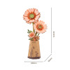 Rowood TW111 DIY Wooden Orange Gerbera Daisy Flower