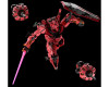  Bandai 2762125 1/144 HGGQ Red Gundam "Gundam GQ" Plastic Model Kit
