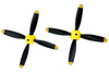 Rage RC 1364 4-Blade Prop w/Spinner (2-Pack); P-51 Obsession