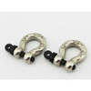  Hot Racing 1/10 Scale Alum Chrome Tow Shackle D-Rings