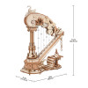 ROKR AMK71 Magic Harp Music Box Wooden 3D Puzzle