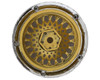  DS Racing DSC-DE-317 Element Mesh 1/10 Drift Wheels (Gold w/Chrome Lip) (2) (Adjustable Offset) w/12mm Hex