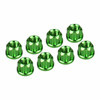 Hot Racing Green Aluminum M2 Flange Wheel Nuts - SCX30
