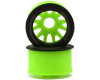 NEXX Racing Mini-Z RWD "JUD" EVO Rear Threaded Side-Wall Carbon Fiber Rims (2mm Offset) (Green) (2)