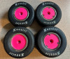 Racin Dots Losi GEN3 22S Sprint Car Wheel Covers, Hot Pink