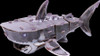 MakeBug D0046 MECH Series Great White Shark 3D Kraft Paper Puzzle