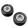 Losi 4642 Losi Hoosier Tires, Medium, Mounted, Satin Aluminum, Left/Right (2): 22S DLM