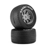 Proline 1036410 1/12 Goodyear Blue Streak VTA Rear Tires Mounted 8mm Gray Wheels (2): Losi NASCAR Race Car