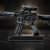 GoatGuns AR-15 Black with White Cel Shade Diecast 1:3 Scale Model