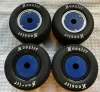 Racin Dots Losi 22S Dirt Late Model Wheel Covers, Blue