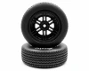 1RC Racing 1/7 Sprint Car Pre-Mounted Front Tires (Black) (2) (Soft)
