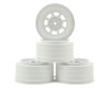 DE Racing Speedway SC Short Course truck Wheels Associated SC10/B5M (White) (4) +3mm Offset/29mm Backspace w/12mm Hex