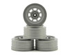 DE Racing Speedway SC Short Course Wheels (Silver) (4) (21.5mm Backspace) Slash Rear w/12mm Hex