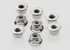 Traxxas 4mm Steep Flanged Serrated Nylon Locknut (8)