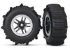 Traxxas 5891 Paddle Tires w/SCT Split Spoke Rear Wheel (2)