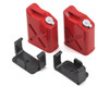 Yeah Racing 0355 1/10 Crawler Scale "Jerry Can" Accessory Set (Fuel Cans) (Red)