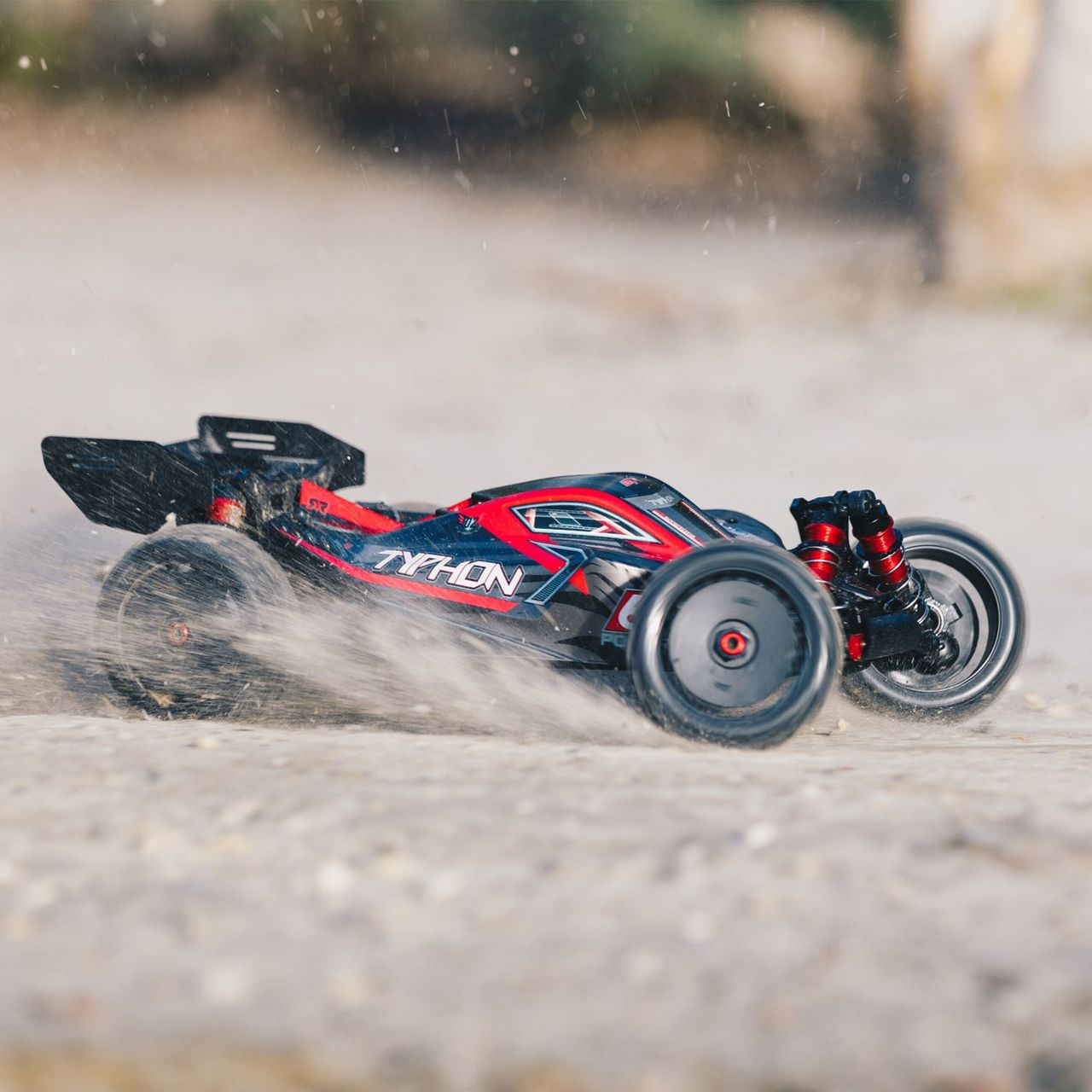 Arrma 1/8 TYPHON 6S BLX 4WD Brushless Buggy (Black) - Small