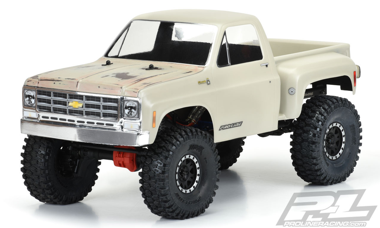Pro-Line 3522-00 1978 Chevy K-10 12.3" Rock Crawler Body (Clear) w/ Cab and Bed