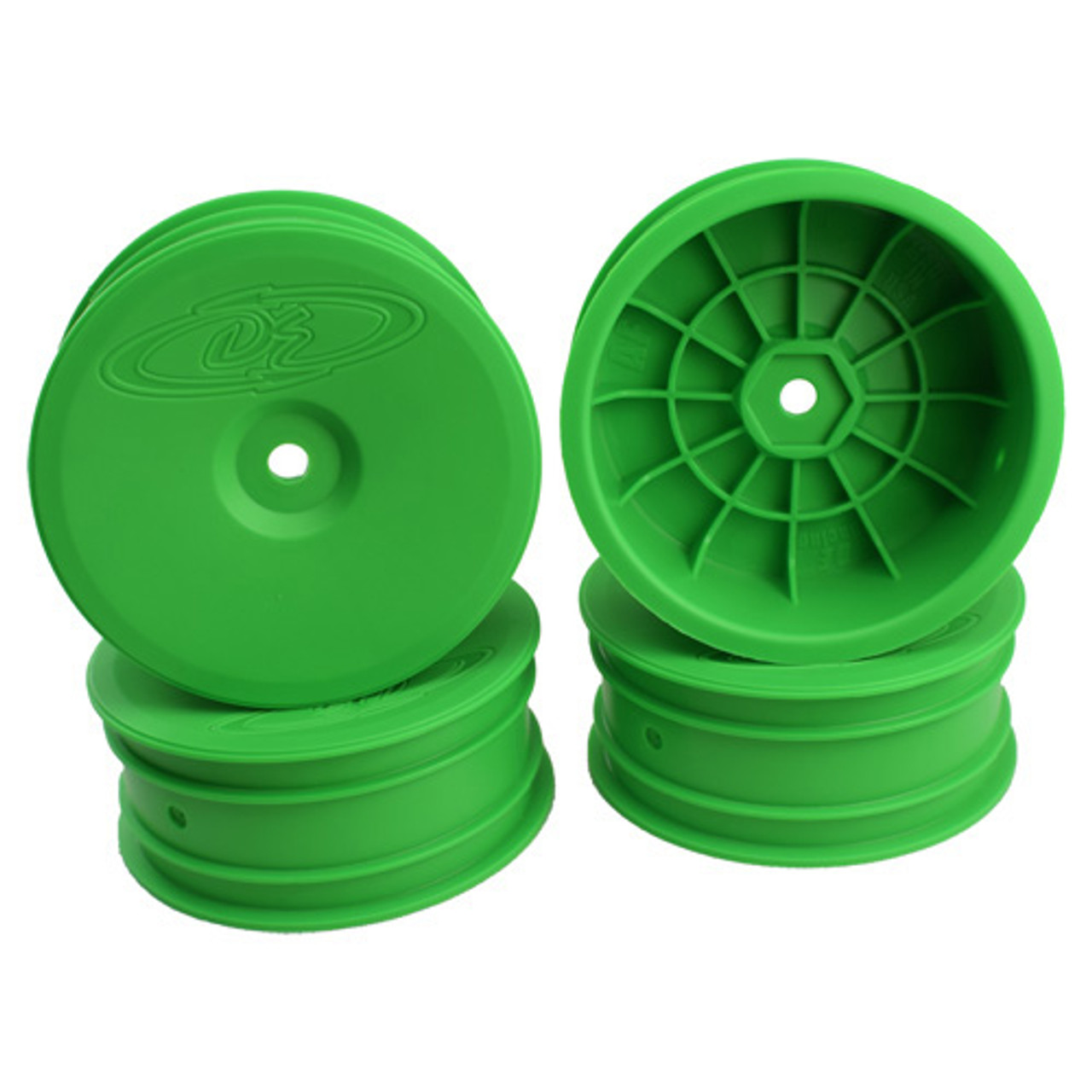 DE Racing SpeedLine 2.2 1/10 Buggy Front Wheels (B6/B6D/Kyosho RB6) (Green) (4)