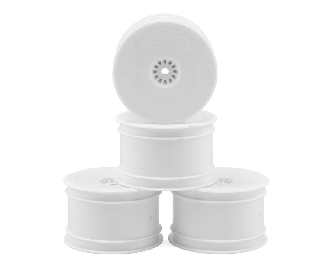 DE Racing SpeedLine 2.2 1/10 Buggy Rear Wheels (B6.1/B64/22-4.0/22-4) (White) w/ 12mm Hex 4PK DER-SB4-ARW