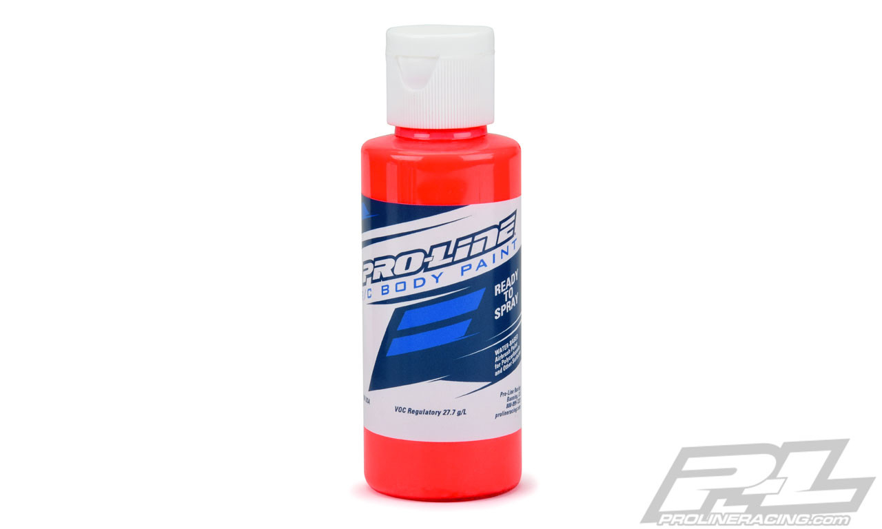 Pro-Line RC Body Airbrush Paint (Fluorescent Red) (2oz)