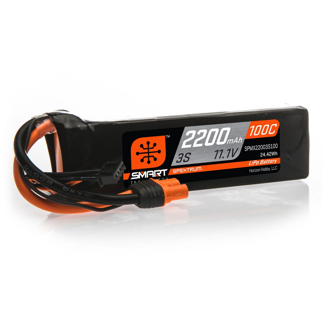 Spektrum 3S 100C Smart LiPo Battery Pack w/IC3 Connector 11.1V/2200mAh