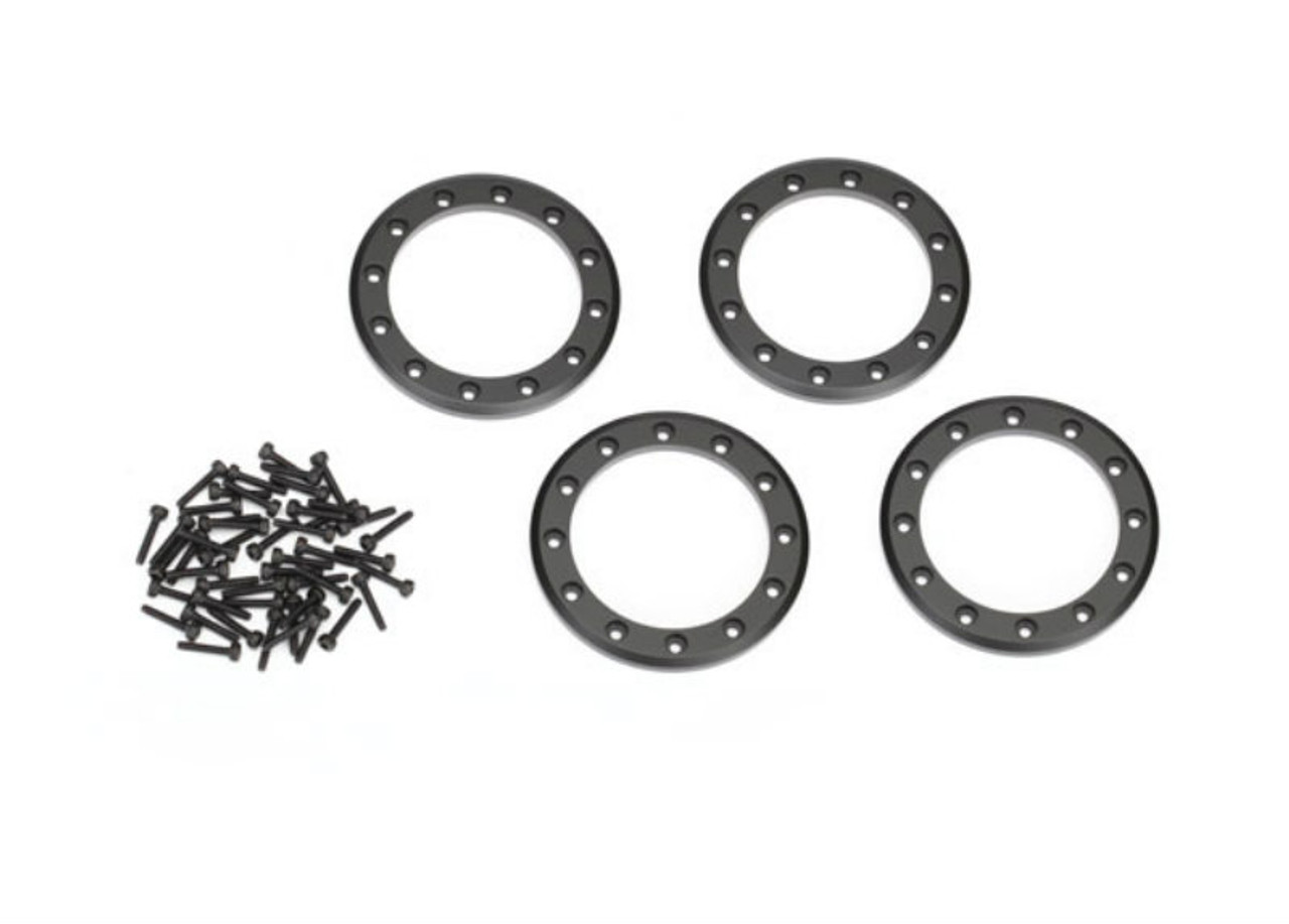 Traxxas 8169T Beadlock Rings, Aluminum (1.9") (Black)