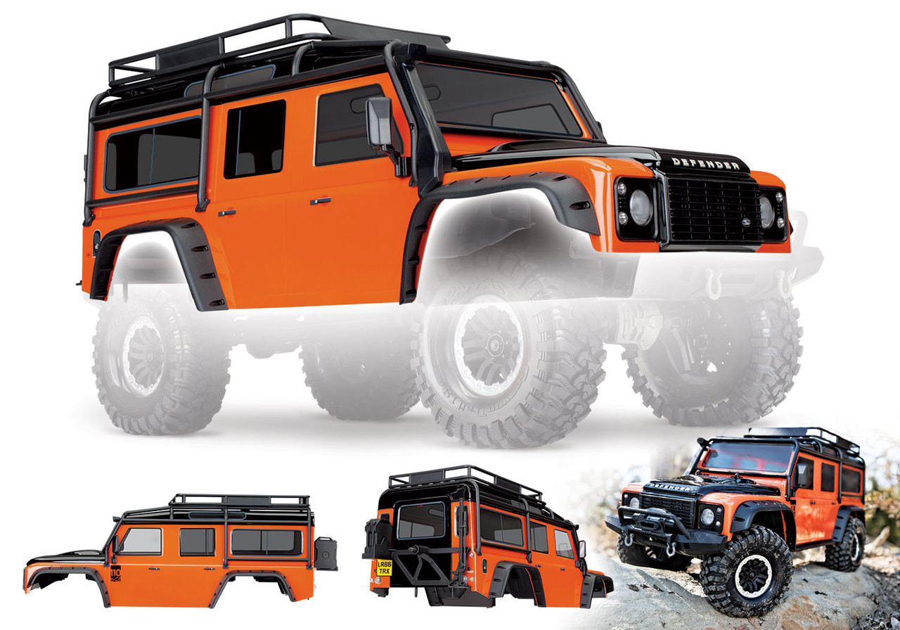 Traxxas 8011A TRX-4 Land Rover Defender Body (Adventure Orange