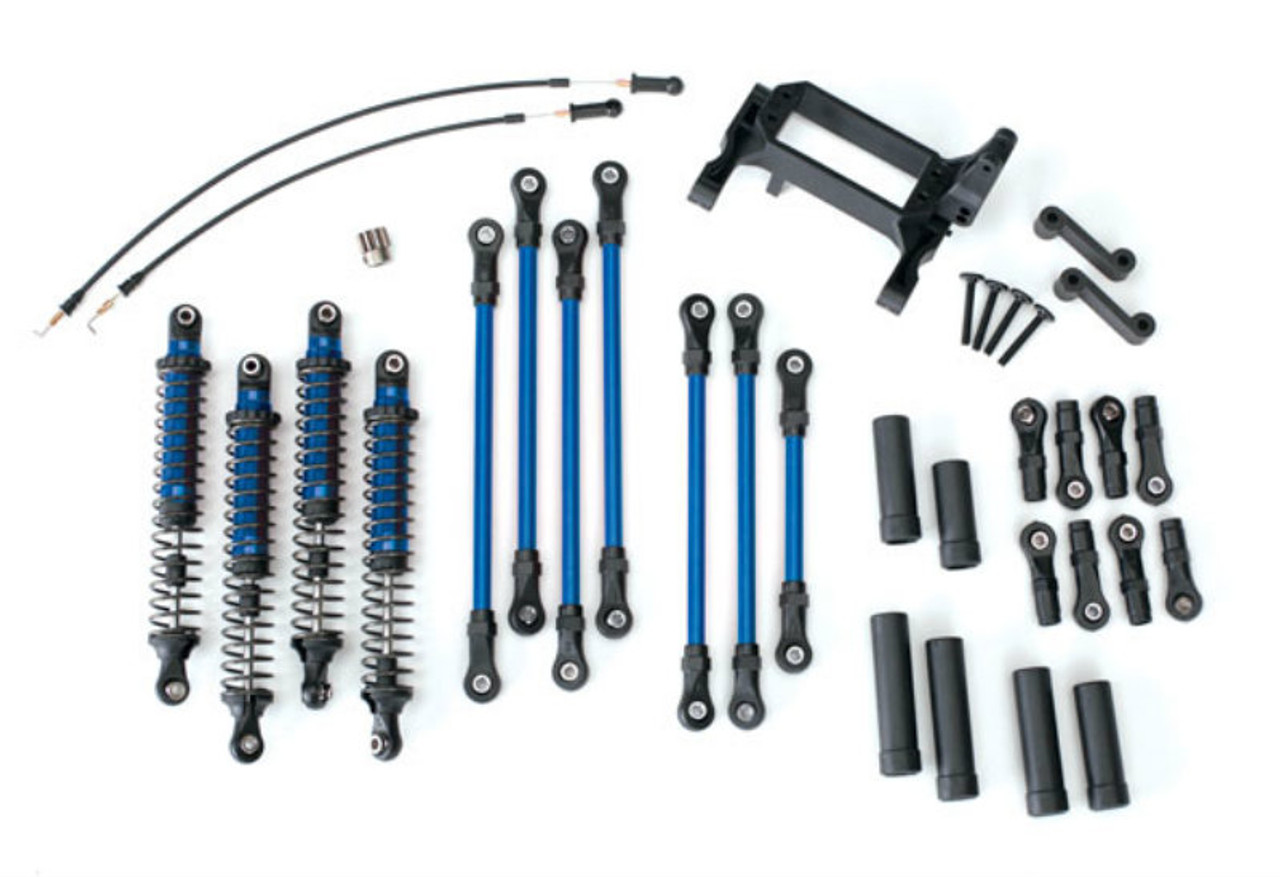 Traxxas 8140X Long Arm Lift Kit, TRX-4 Complete (Blue)