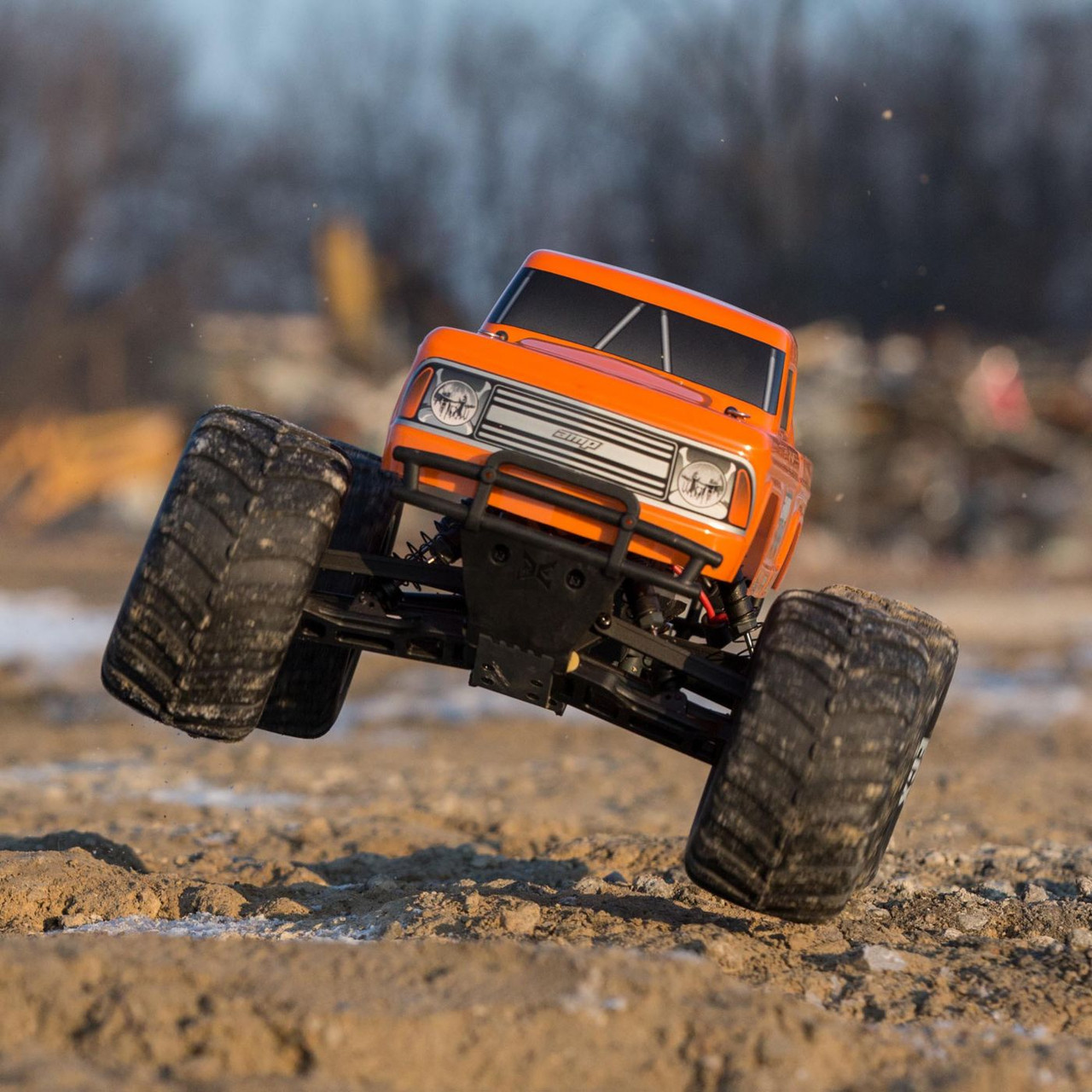 ECX 1/10 Amp Crush 2WD Monster Truck Brushed RTR (Orange)