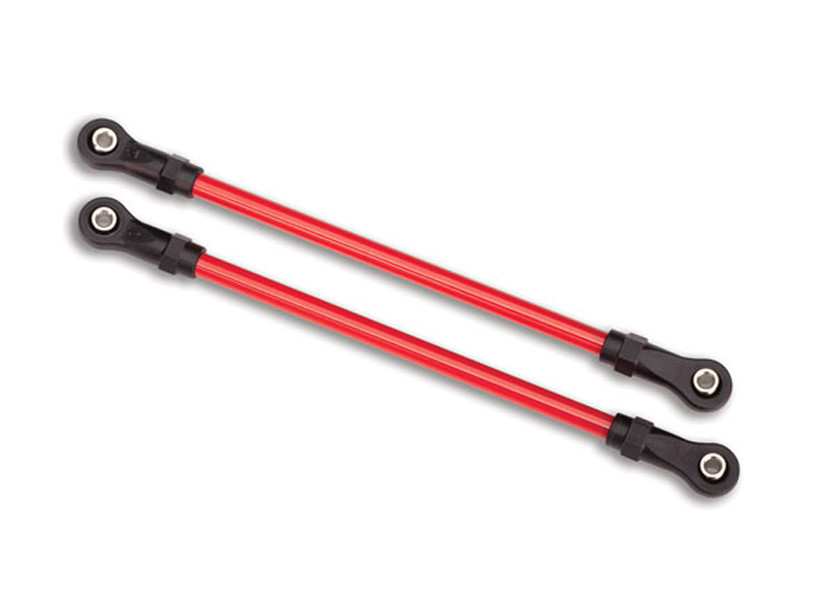 Traxxas 8142R Rear Upper Suspension Links (for use with #8140R TRX-4 Long Arm Lift Kit) (Red) (2)