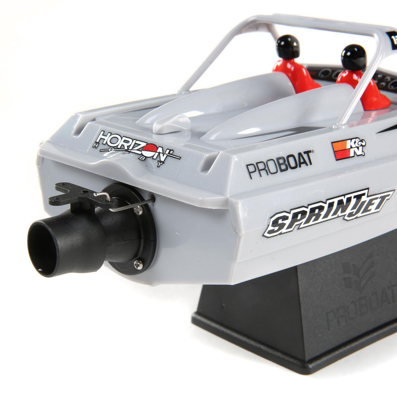 Pro Boat Sprintjet 9 Inch Self-Righting RTR Electric Jet Boat w/2.4GHz Radio, Battery and Charger (Silver)