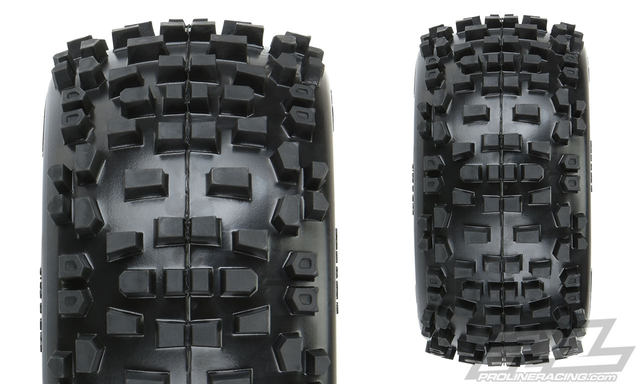 Proline Badlands 3.8" All Terrain MT Tires, Raid Black Mounted 8x32 17mm Hex (2)