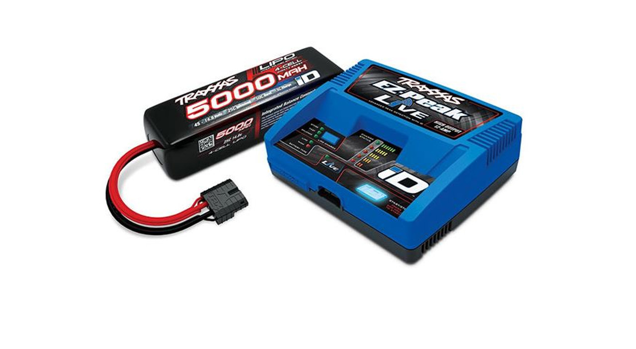 Traxxas 2996X EZ-Peak 4S Single Completer Pack Multi-Chemistry Battery Charger w/ 5000mAh Lipo Battery