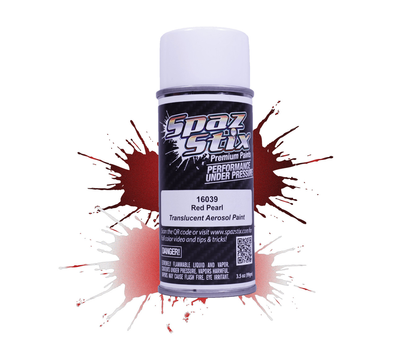 Spaz Stix Red Pearl Aerosol Paint 3.5oz (SZX16039)