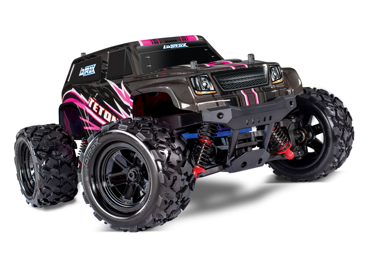 Traxxas LaTrax Teton 1/18 4WD RTR Monster Truck w/ 2.4GHz Radio, Battery and AC Charger, Pink