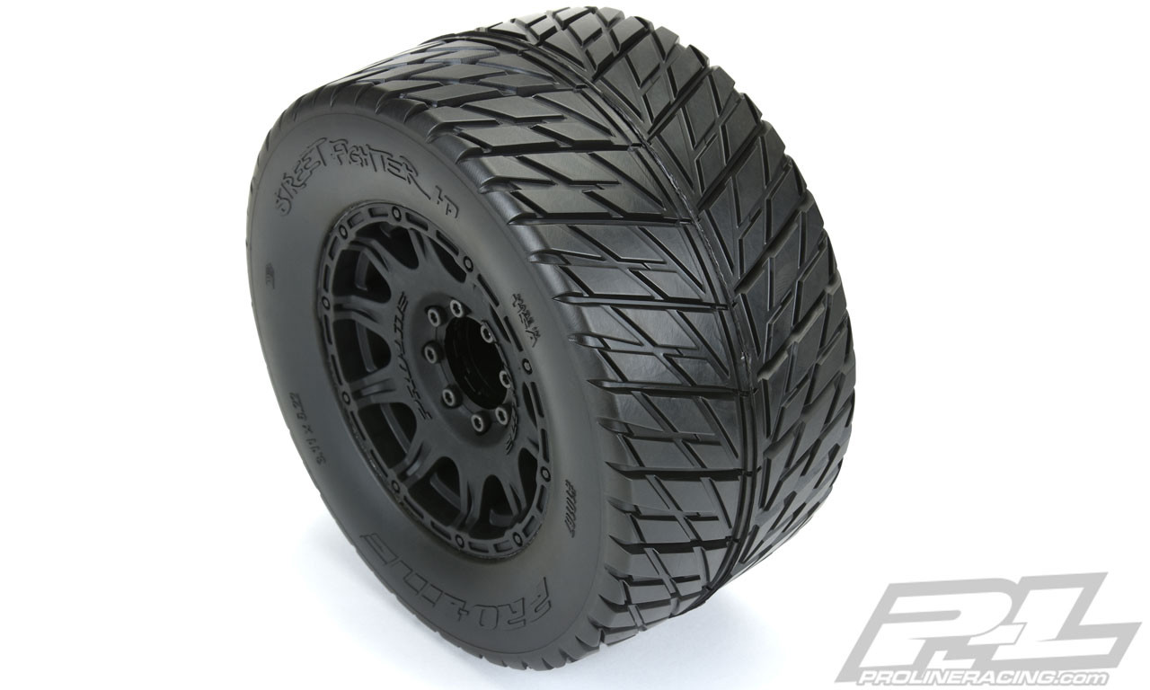 Pro-Line 10167-10 Street Fighter HP 3.8" Belted Tires Pre-Mounted w/Raid Wheels (2) (M2)