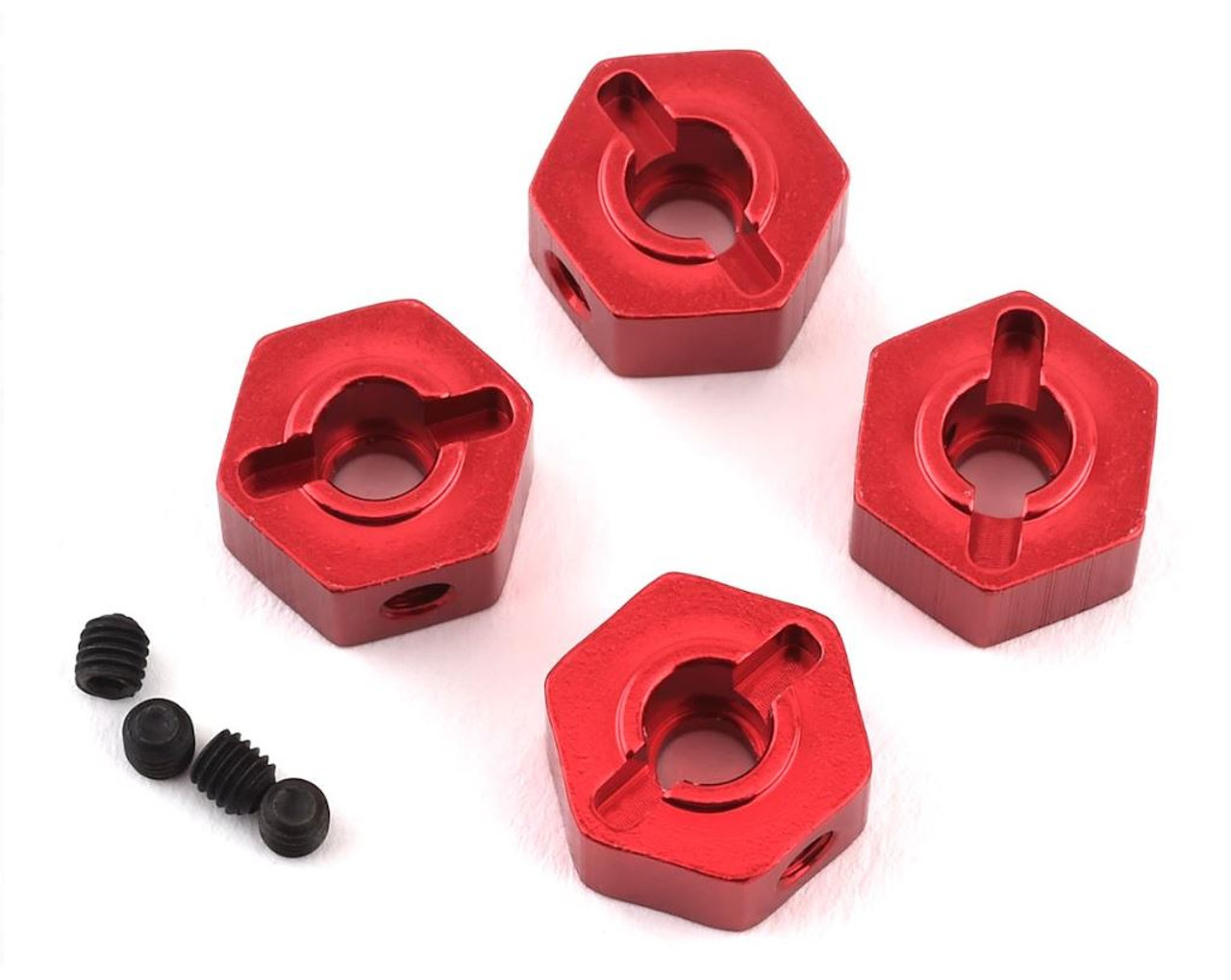 ST Racing 42069R Aluminum Hex Adapters (4) (Red), Enduro