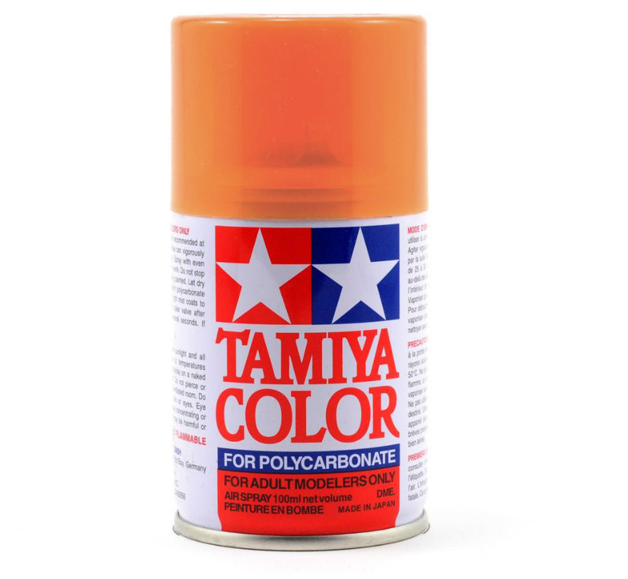 Tamiya 86043 PS-43 Translucent Orange Lexan Spray Paint (3oz)