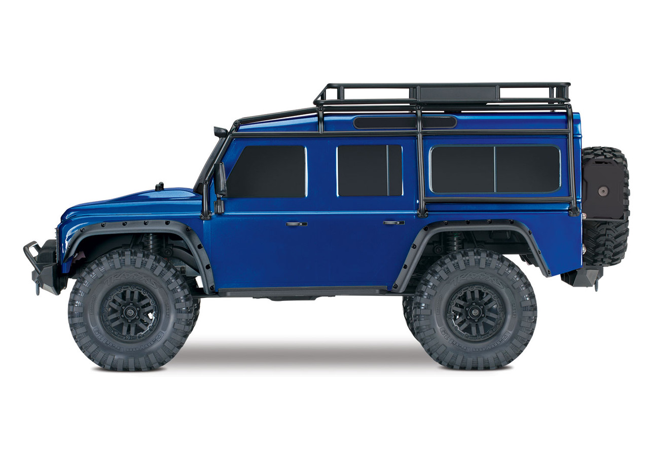 Traxxas TRX-4 1/10 Scale Trail Rock Crawler w/Land Rover Defender Body w/XL-5 ESC & TQi 2.4GHz Radio (Blue)