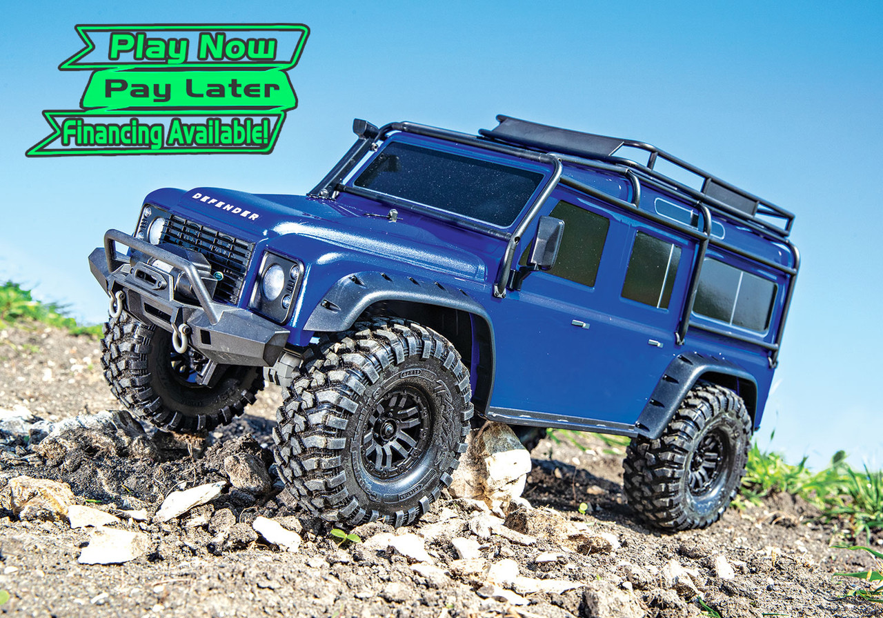 Traxxas TRX-4 1/10 Scale Trail Rock Crawler w/Land Rover Defender Body w/XL-5 ESC & TQi 2.4GHz Radio (Blue)