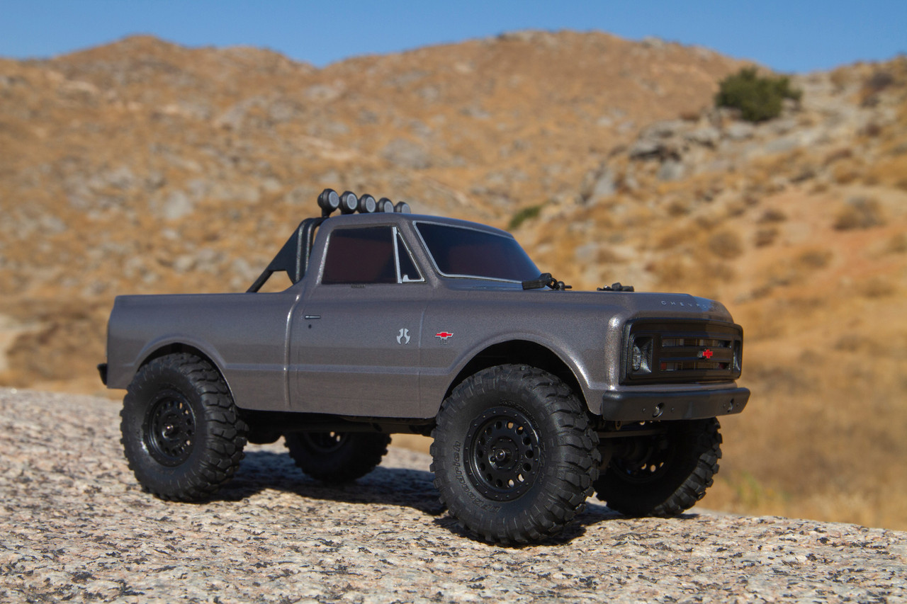 Axial SCX24 1967 Chevrolet C10 1/24 4WD RTR Scale Mini Crawler (Silver) w/2.4GHz Radio