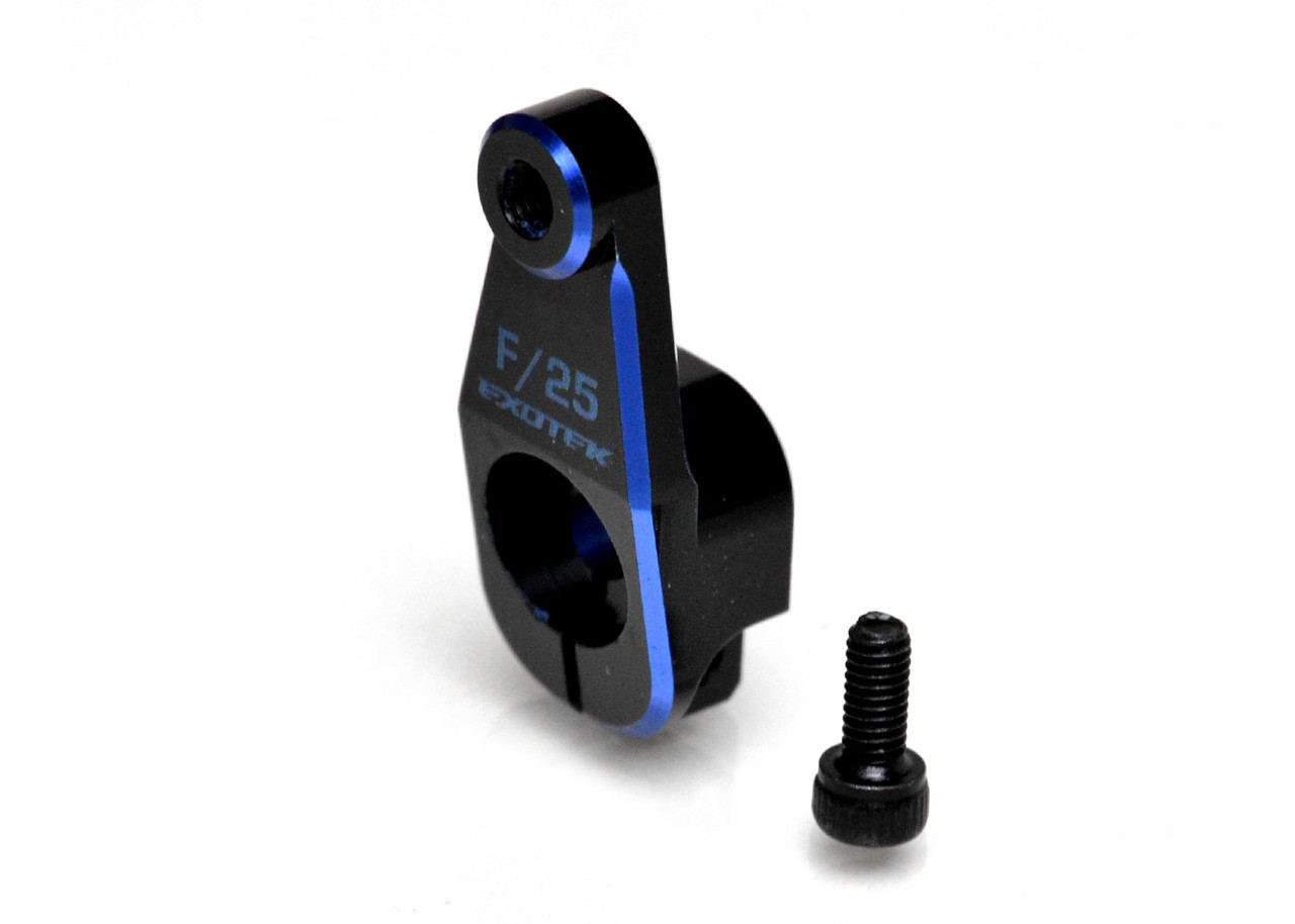 Exotek Racing 1948 Aluminum AE HD Servo Horn (Black/Blue) (25T - Futaba/Savox/ProTek)