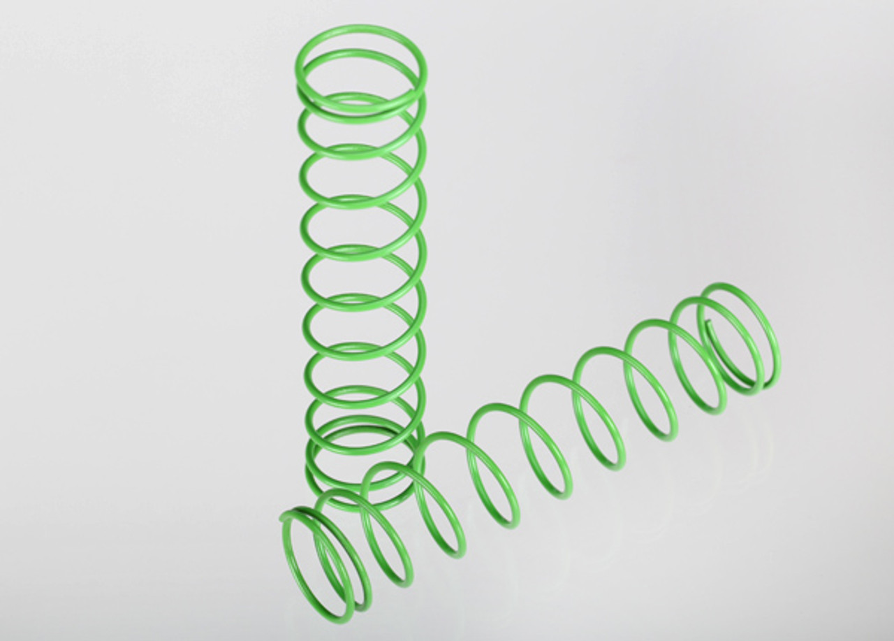 Traxxas 3757A Rear Shock Springs (Green) (2), Slash/Rustler/Stampede